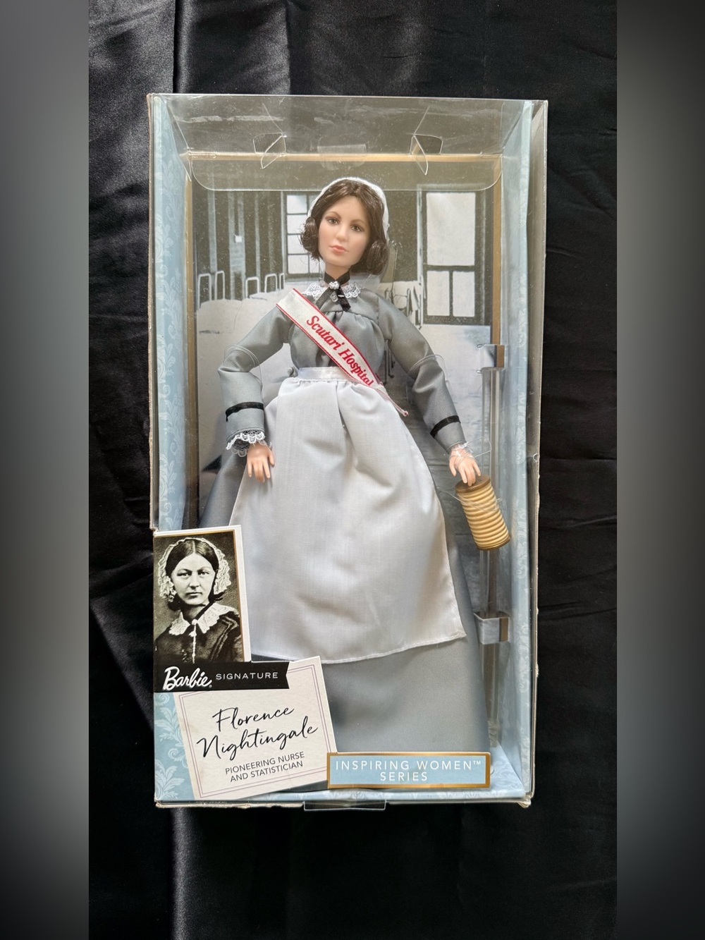 NEW Barbie Inspiring Woman Florence Nightingale Collectible Doll, Never Removed